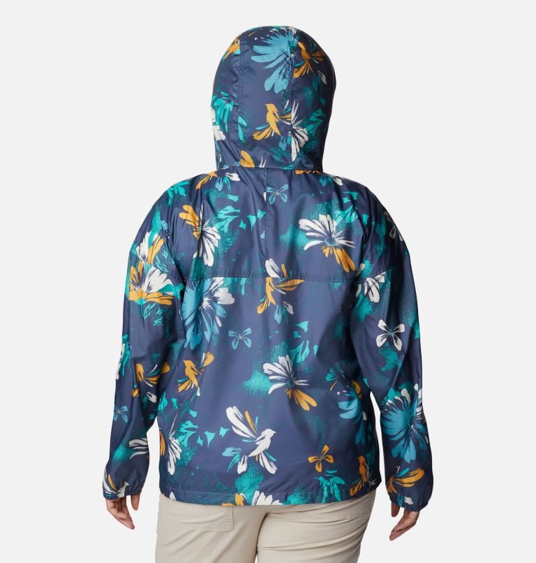 Women's Columbia Flash Challenger Novelty Windbreaker Jackets Flower | Plus Size CA-M06C5